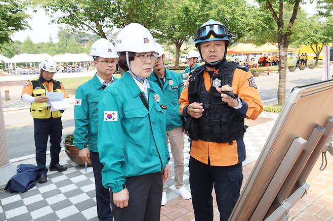 안성시는 '2025년 재난대응 안전한국훈련'을 성공적으로 마쳤다. 사진= 안성시