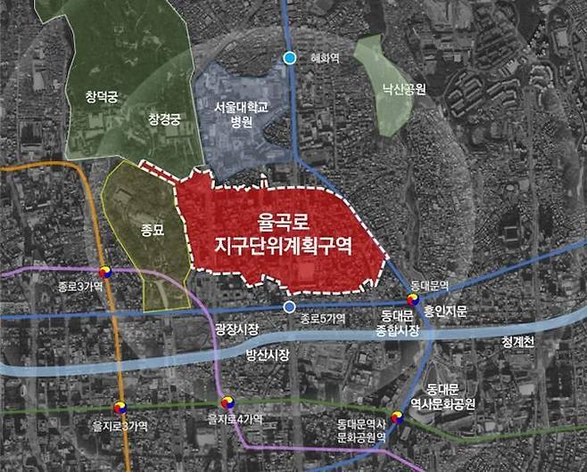 개발 위치도. 종로구 제공.