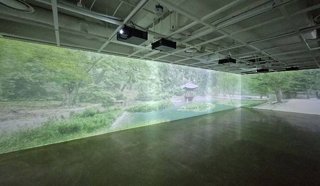 후지필름 프로젝터를 활용한 세종문화회관 미디어아트. 후지필름코리아 제공