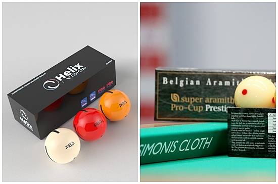 PBA투어 새 시즌에도 헬릭스 비전, 아라미스, 고리나(당구천)이 사용된다. (사진=PBA)