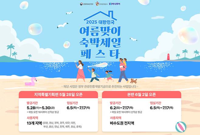 하나투어, ‘2025 대한민국 여름맞이 숙박세일페스타’ 참여 이미지 / 사진=하나투어