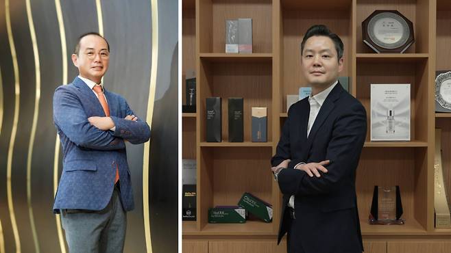 왼쪽부터 한국의료관광진흥협회 김진국 회장, 오른쪽 바이오플러스인터내셔널 신원종 대표/사진제공=한국의료관광진흥협회, 바이오플러스인터내셔널