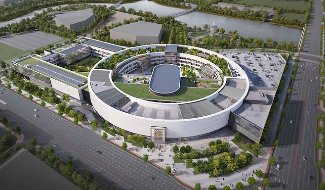 현대백화점이 2027년 상반기 오픈을 목표로 올 10월 착공에 들어가는 ‘더현대 부산’ 조감도  [현대백화점 제공]