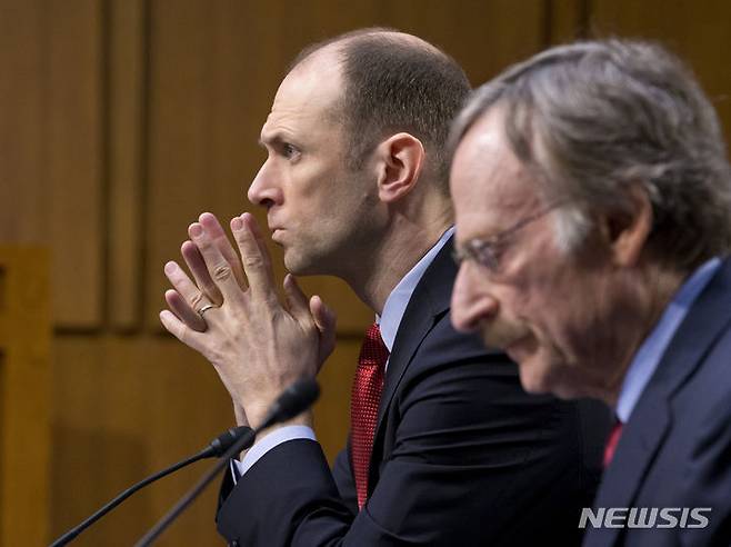 미국 시카고 연방준비은행 오스탄 굴스비 총재. AP=자료사진. 2025.05.30