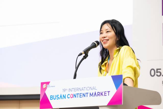 스튜디오드래곤 이혜영 CP가 BCM 아카데미에 연사로 참여해 ‘플랫폼에 따른 콘텐츠 전략’에 대한 세션을 진행했다. 사진 제공=CJ ENM