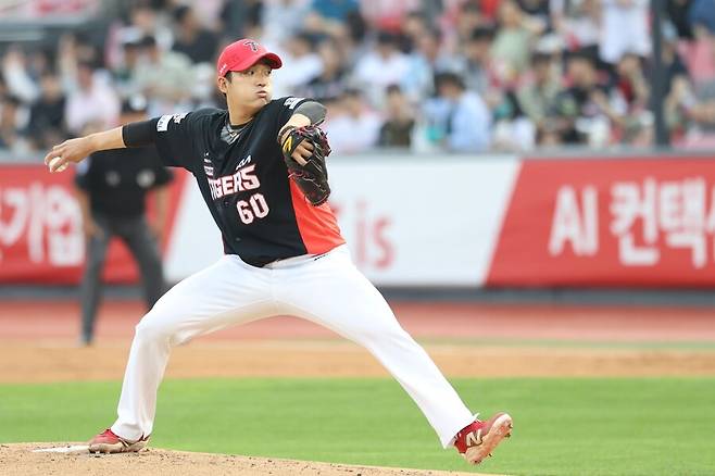 ▲ 5이닝 3실점으로 패전을 안은 KIA 김도현 ⓒKIA타이거즈