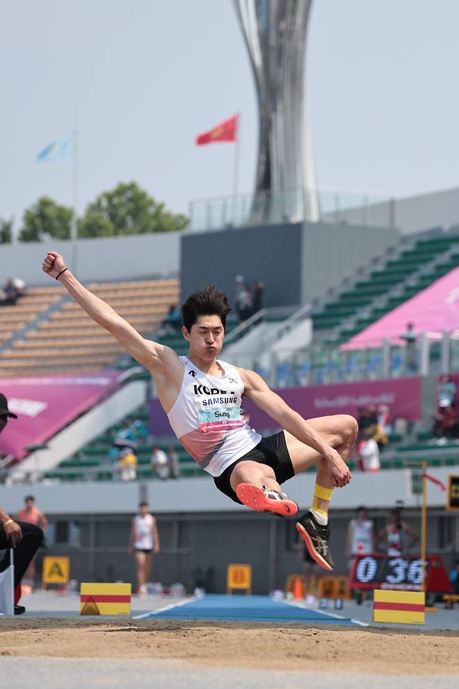 남자 멀리뛰기 성진석 [대한육상연맹 제공. 재판매 및 DB금지]