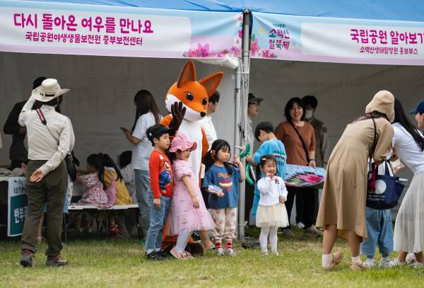 지난 2024년 소백산 철쭉제 연계 가족 중심 문화예술교육 프로그램 운영모습