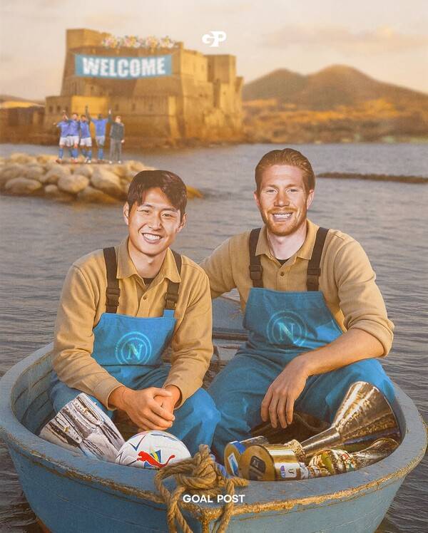 나폴리 이적과 연결된 이강인과 케빈 데 브라위너. 사진┃goalpost_asia