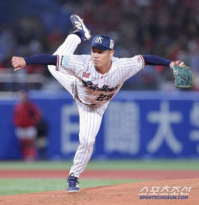 야쿠르트는 올 시즌 투타 모두 침체에 빠졌다. 29일 주니치전에서 5이닝 6실점한 우완 오가와. 이 경기에서 야쿠르트는 0대6 영봉패를 당했다. 사진캡처=야쿠르트 스왈로즈 SNS