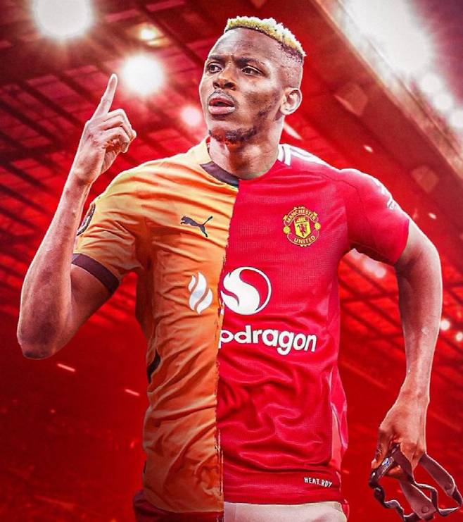 [스포츠조선 강우진 기자]맨체스터 유나이티드가 여전히 빅터 오시멘 영입에 간절하다. 그를 영입하기 위해 주요 선수를 매각해야 한다는 의견이 나온다. 

영국 맨체스터 이브닝뉴스는 31일(한국시각) "만약 맨유가 브루노 페르난데스와 알레한드로 가르나초를 이적시킨다면, 그 이적료로 오시멘 영입에 필요한 자금을 마련할 수 있을 것"이라고 보도했다. 사진=SNS