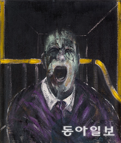 영화 ‘전함 포템킨’의 유명한 장면을 차용한 베이컨의 작품. ‘Study for a Head’.