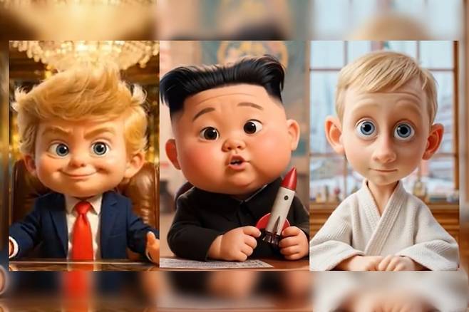 러시아 프로파간다 애니메이션. 사진=텔레그램(@SolovievLive)/엑스(@francis_scarr)