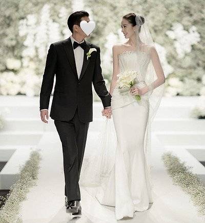 모델 아이린이 결혼식에서 입은 드레스