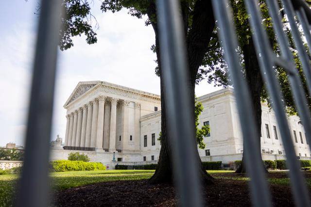 미국 연방대법원 전경. 워싱턴=EPA 연합뉴스