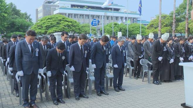오늘(31일) 오전 제주도의회에서 엄수된 故 강연호 도의원 영결식