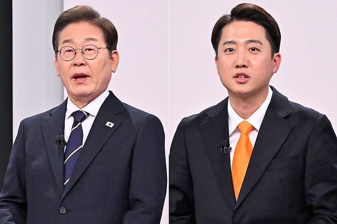 이재명 더불어민주당 대선후보(왼쪽), 이준석 개혁신당 대선후보. / 사진=국회사진기자단