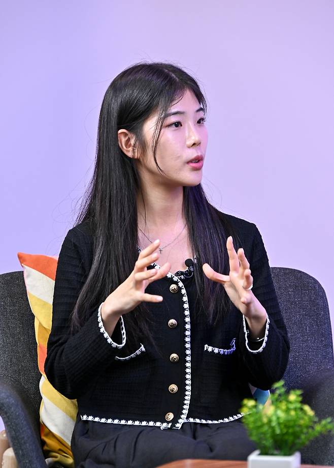 간호사 류하은(29)씨 모습. 장진헌 포토그래퍼