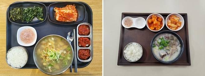 사진 왼쪽부터 황태국밥, 순대국밥 / 사진 = 한국도로공사