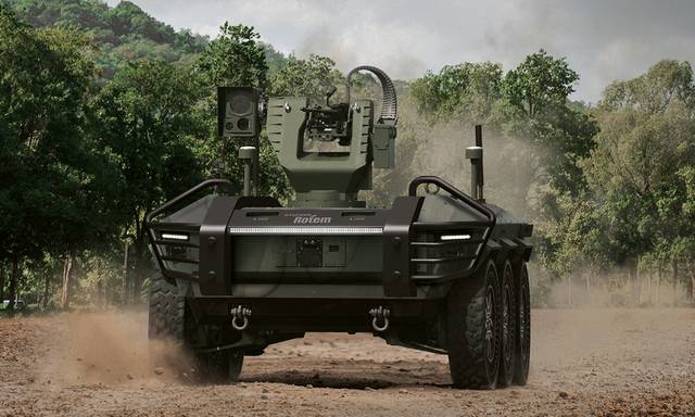 현대로템이 개발한 다목적무인차량  HR--셰르파. 현대로템 제공