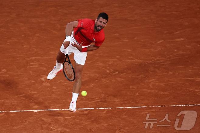 프랑스오픈 16강에 오른 노박 조코비치ⓒ AFP=뉴스1