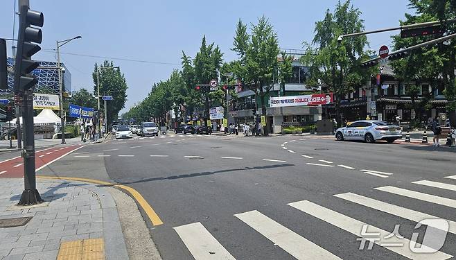 제21대 대통련선거를 이틀 앞둔 주말 전북 전주시 한옥마을 일대가 한산한 모습이다. 2025.6.1/뉴스1 신준수 기자