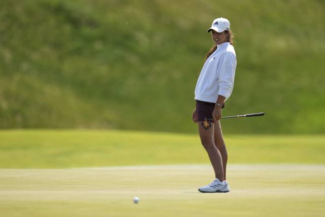 퍼팅을 실패한 후 아쉬운 표정을 짓고 있는 라미레즈. 사진 제공=AP연합뉴스