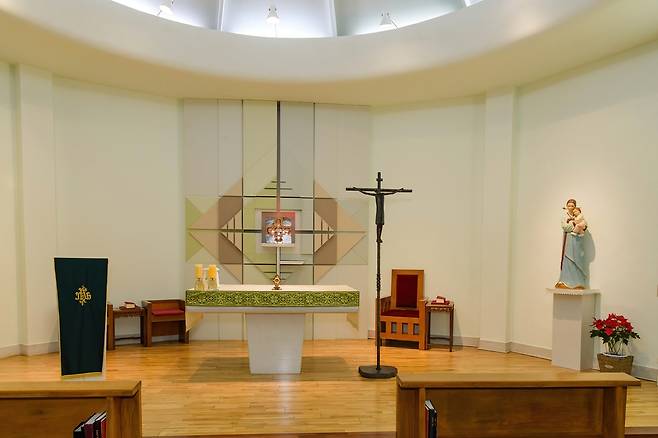 주한교황대사관 내부 경당 모습 [천주교 서울대교구 제공. 재판매 및 DB 금지]