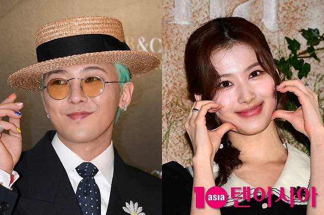 지드래곤, 사나/ 사진=텐아시아 DB