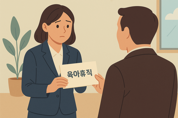 육아휴직 일러스트. [사진=퍼플렉시티 제작]