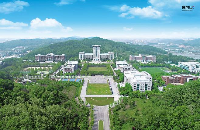 충남 아산에 위치한 선문대학교 캠퍼스 전경(사진=선문대)