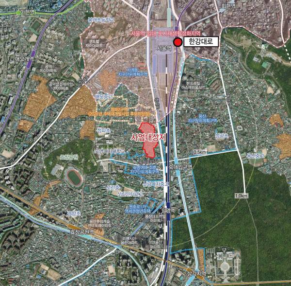 서울 용산구 청파제1구역 재개발정비사업 위치도 (자료=청파제1구역 재개발정비사업조합)