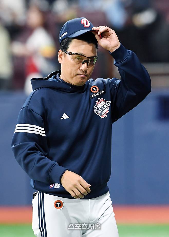 두산 감독직에서 자진 사퇴한 이승엽 감독. 고척 | 박진업 기자 upandup@sportsseoul.com