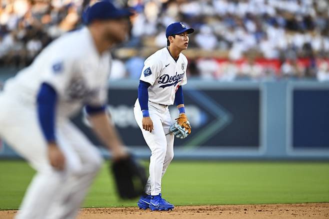 8회말 대타로 출전한 김혜성이 9회초 유격수로 들어갔다. Imagn Images연합뉴스