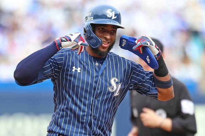 프로야구 삼성 라이온즈의 르윈 디아즈. 뉴시스