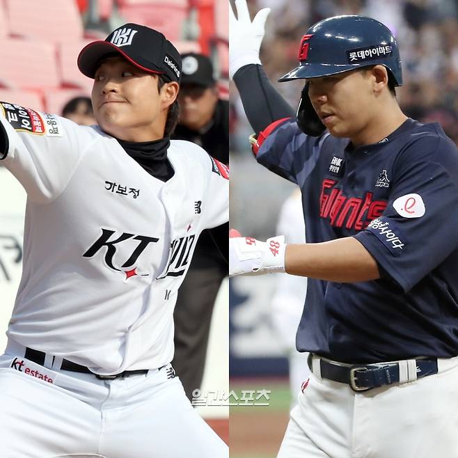 KT 박세진-롯데 이정훈. IS 포토