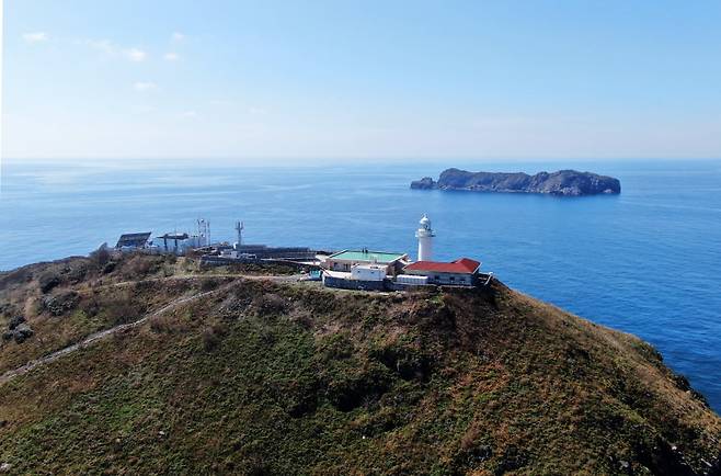 하늘에서 본 충남 태안군 격렬비열도. 충남도 제공