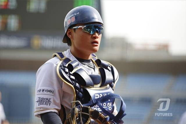 1일 한화전에서 투혼을 선보인 안중열. 사진=NC 제공