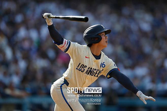 ▲ 전날 홈런 포함 5출루 맹활약에도 불구하고 플래툰 시스템에 갇혀 2일 경기에서는 선발에서 제외된 김혜성