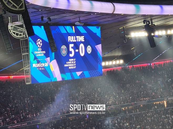 ▲ 파리 생제르맹은 인테르 밀란을 5-0으로 대파하는 충격적인 승리를 거뒀다.