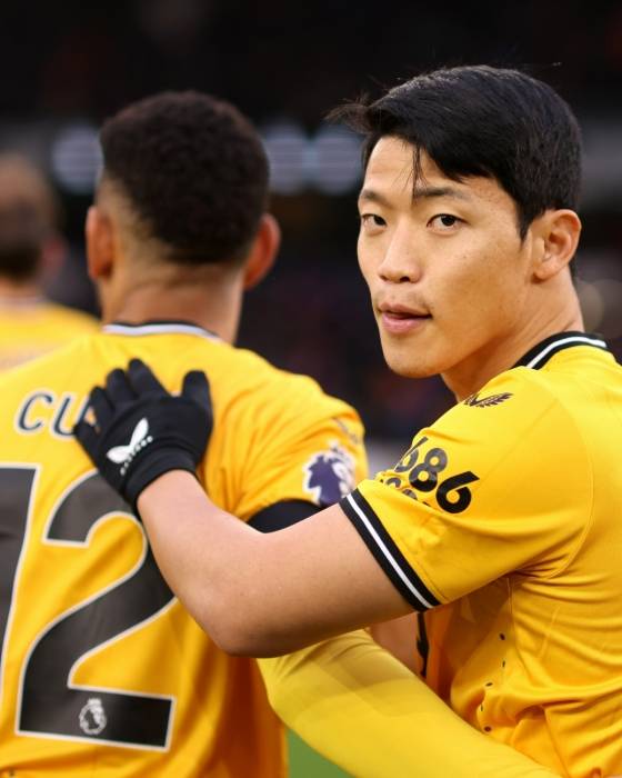 황희찬(오른쪽)과 마테우스 쿠냐. /사진=잉글랜드 프리미어리그(EPL) 사무국