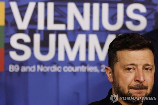 볼로디미르 젤렌스키 우크라이나 대통령 [AP 연합뉴스. 재판매 및 DB 금지]