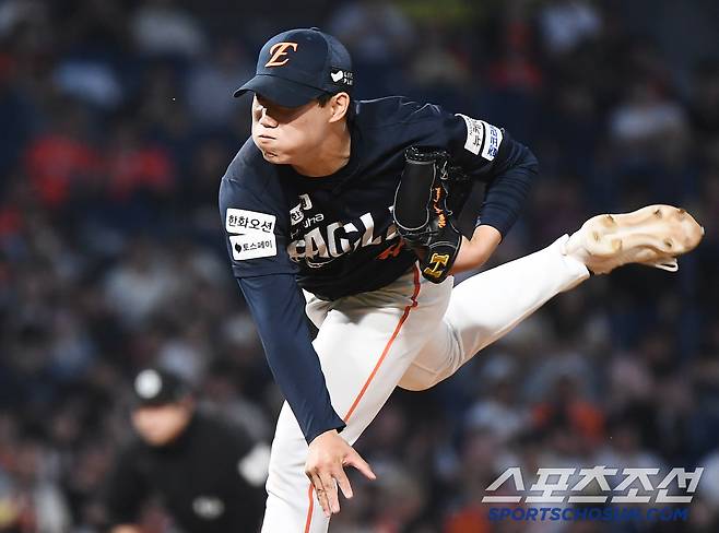 1일 창원 NC파크에서 열린 한화-NC전. 원종혁이 투구하고 있다. 창원=정재근 기자 cjg@sportschosun.com/2025.6.1/