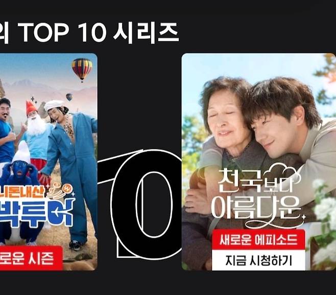 현재 한국 넷플릭스 top10에 든 드라마