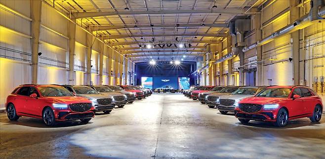 제네시스는 지난 4월 미국 텍사스주 휴스턴에서 북미 미디어 대상 GV70 기술 발표 및 시승회를 열었다.  제네시스 제공