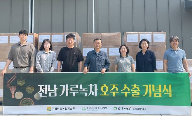 3일 전남농업기술원에 따르면 전남에서 생산된 프리미엄 가루녹차가 2년 연속 호주 수출에 성공했다. /전남농업기술원