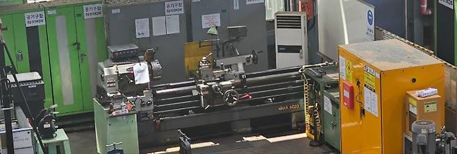 태안화력서 숨진 노동자가 작업했던 기계. 연합뉴스