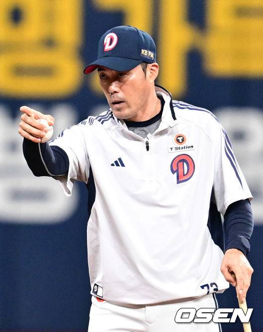 [OSEN=조은정 기자] 두산 조성환 감독대행. 2025.05.31 /cej@osen.co.kr