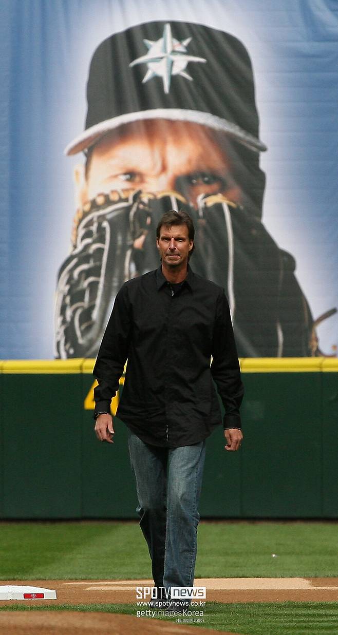 ▲ 1989년 시애틀 유니폼을 입은 존슨은 1998년 휴스턴 애스트로스로 트레이드됐다.