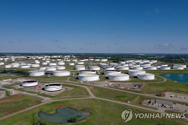 미국 오클라호마주 쿠싱 원유 저장 시설 [연합뉴스 자료제공]